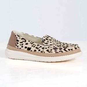 Hey Dude Womens Leopard Lena Shoes *Brand New*